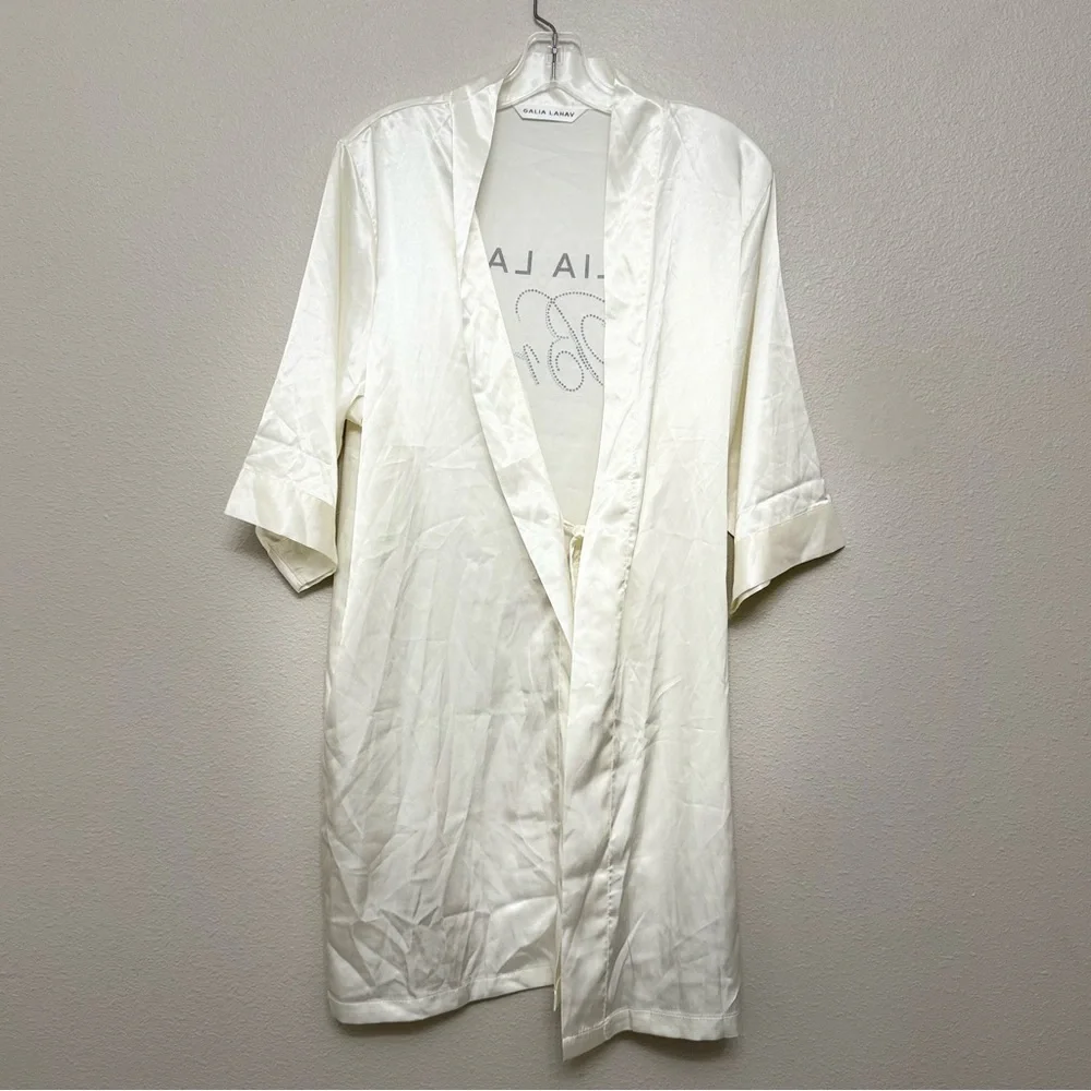 Ivory Bride Satin Robe - Picture 7 of 10